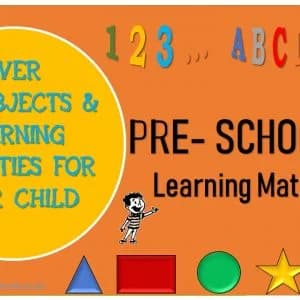 Pre-Schooler: Learning Material