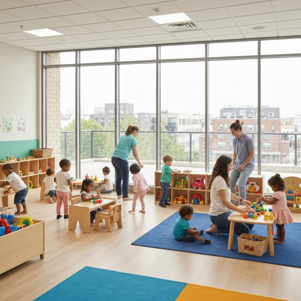 Children in daycare center
